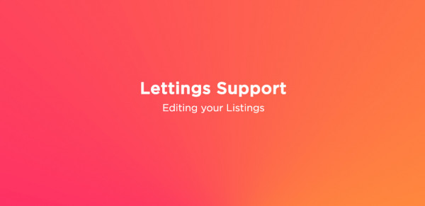 Editing your Listings